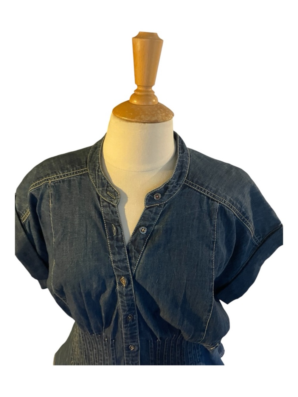Pilcro The Linden Denim Blouse Top Size XL - Picture 3 of 7